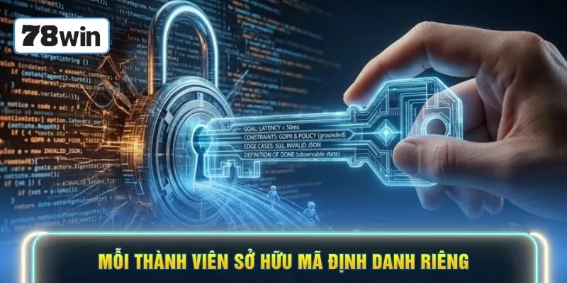 Mỗi thành viên sở hữu mã định danh riêng