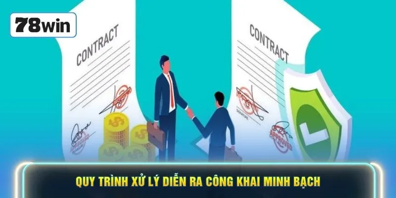 Quy trình xử lý diễn ra công khai minh bạch